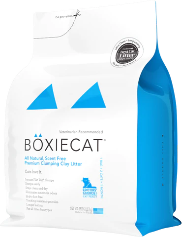 Boxie Cat Scent-free Premium Clumping Clay Cat Litter