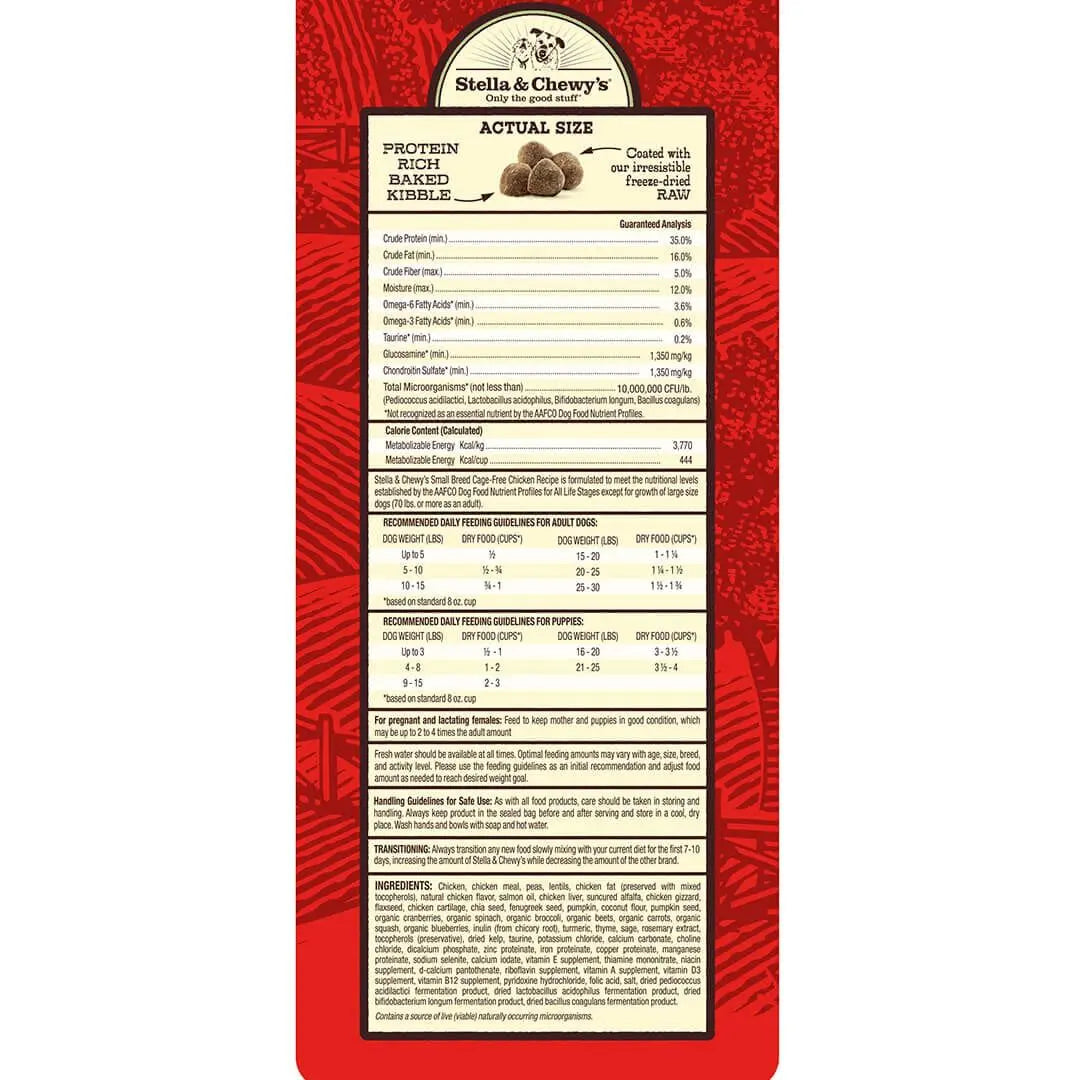 Stella & Chewy's Raw Coated Small Breed Chicken Recipe Dog Food