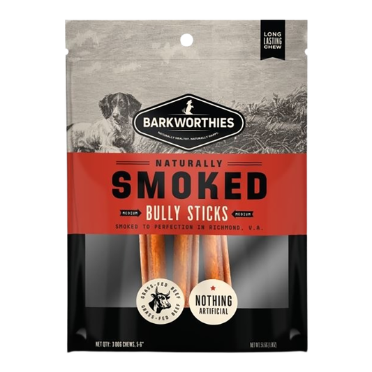 Barkworthies Smoked 6" Bully Sticks 3pk