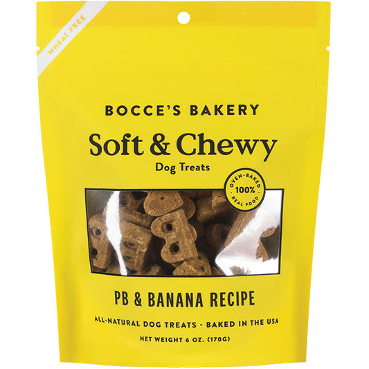 Bocce PB-Banana Chip Soft & Chewy Treats for dogs