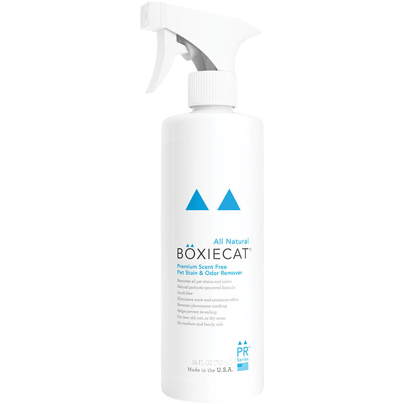 Boxiecat Fragrance Free Cat Stain & Odor Remover, 24-oz bottle