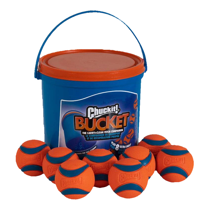 Chuckit! Bucket Includes 8 Ultra Rubber Balls