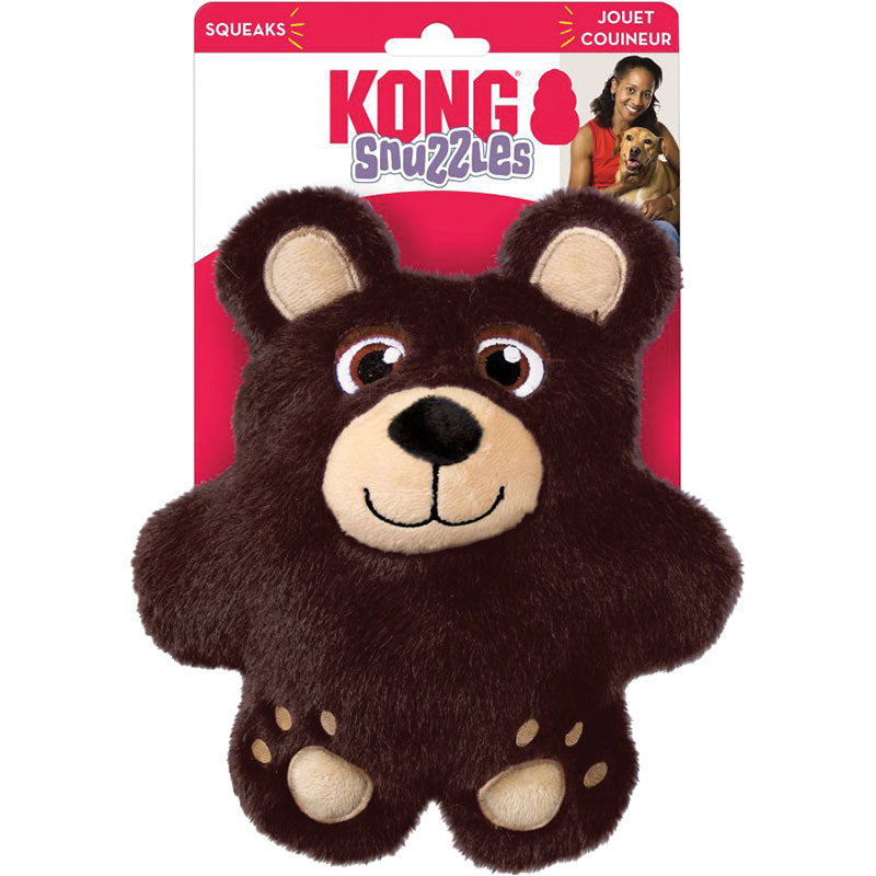 KONG Snuzzles Bear Squeaker Dog Toy