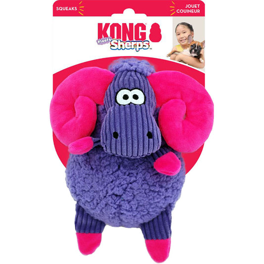 KONG Sherps Floofs Big Horn Squeaker Dog Toy