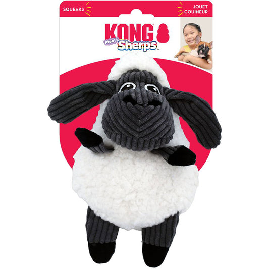 KONG Sherps Floofs Sheep Squeaker Dog Toy