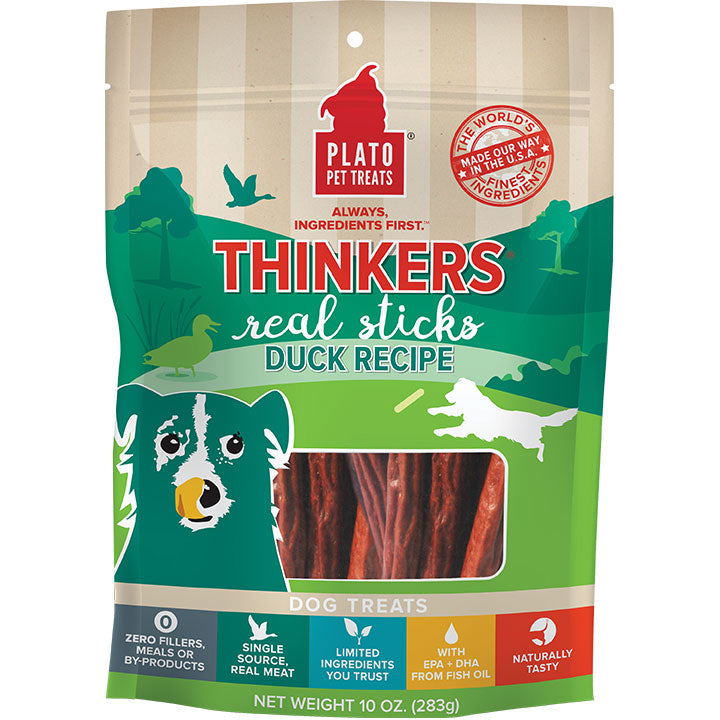 Plato Thinkers Duck Dog Treats