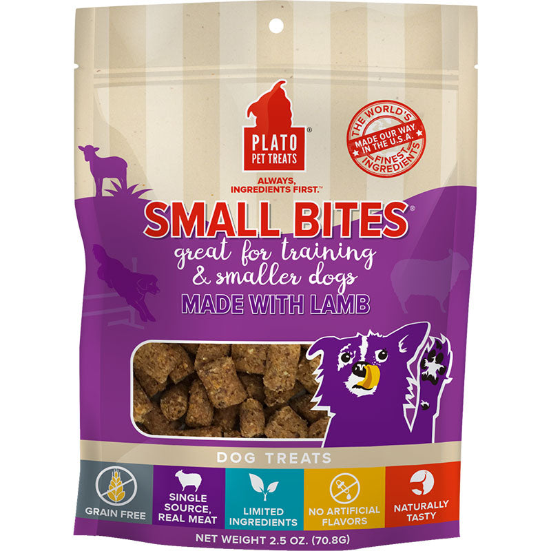 Plato Small Bites Lamb Dog Treats