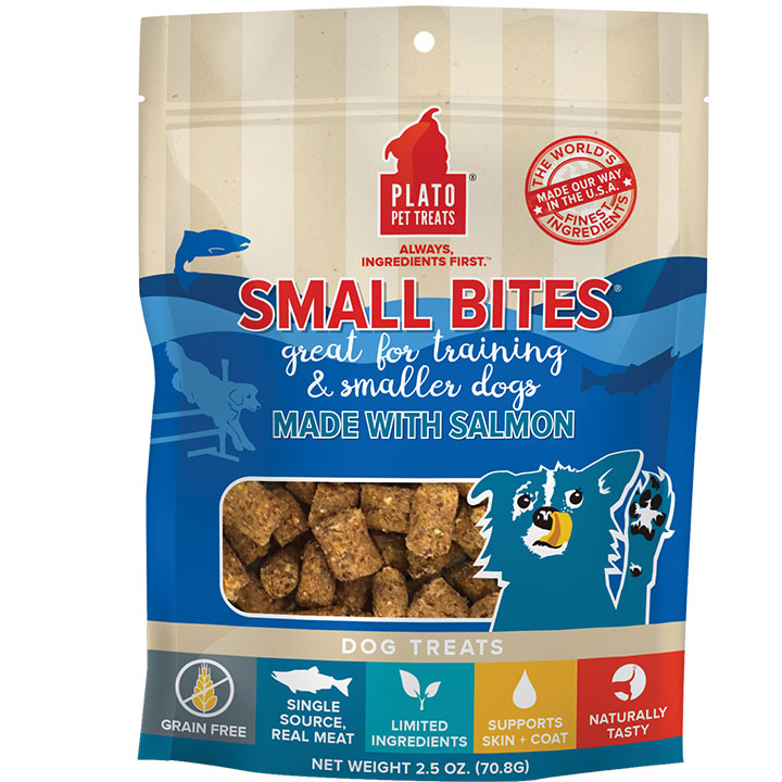 Plato Small Bites Salmon Dog Treats