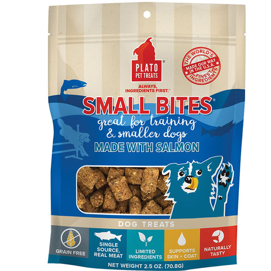 Plato Small Bites Salmon Dog Treats