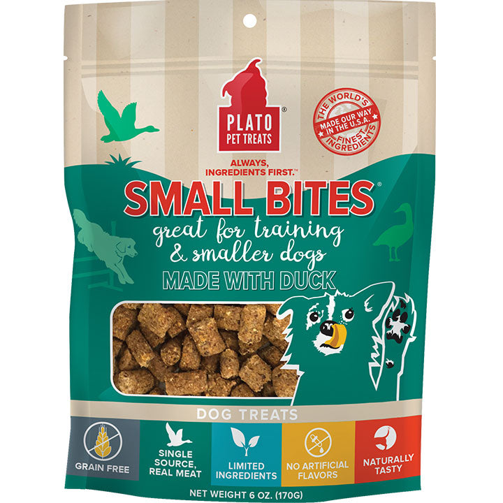 Plato Small Bites Duck Dog Treats