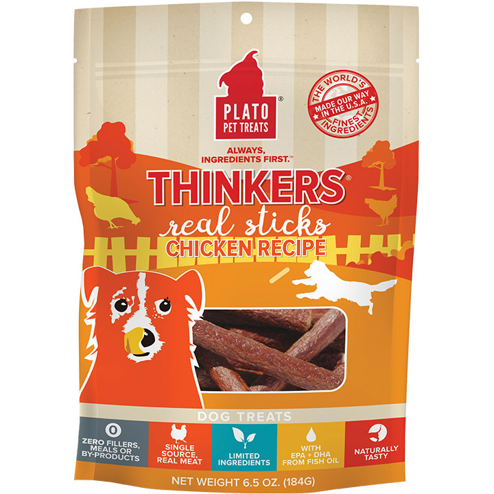 Plato Thinkers Chicken Dog Treats