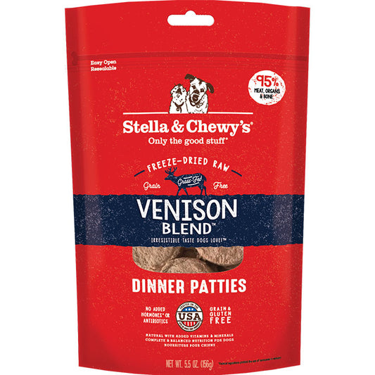 Stella and Chewy's Venison Blend Freeze-Dried Raw Dinner Patties