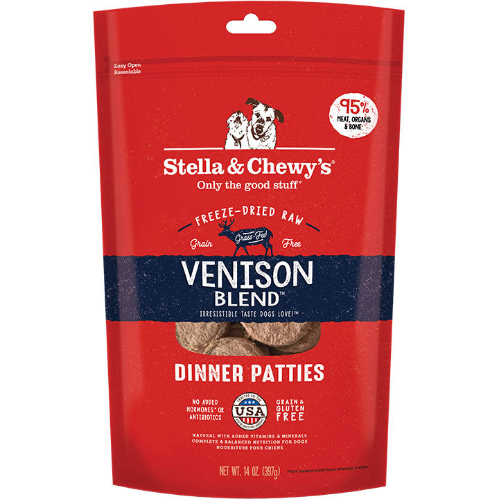 Stella and Chewy's Venison Blend Freeze-Dried Raw Dinner Patties