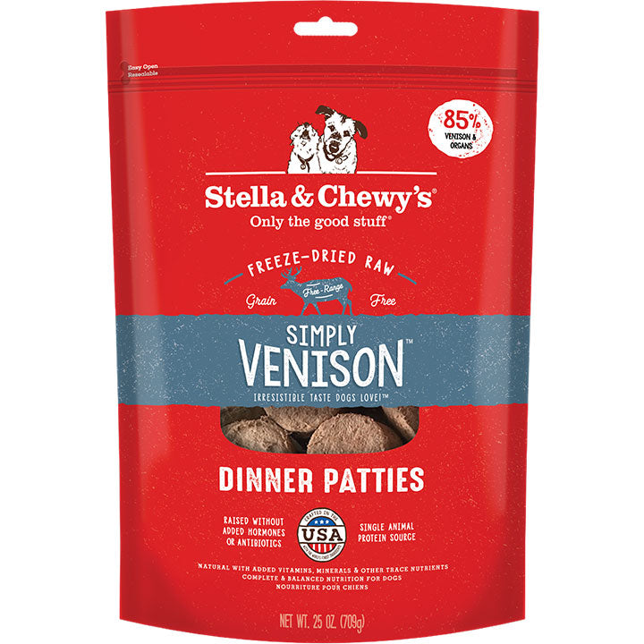 Stella and Chewy's Venison Blend Freeze-Dried Raw Dinner Patties