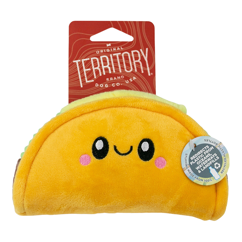 Territory Brand Taco with Squeaker Dog Toy