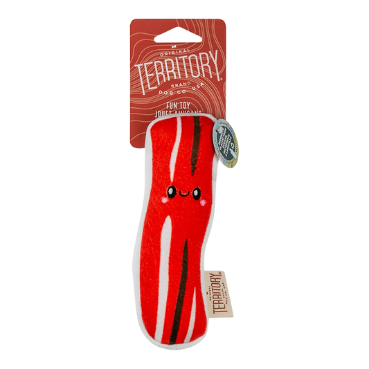 Territory Brand Bacon with Squeaker Dog Toy