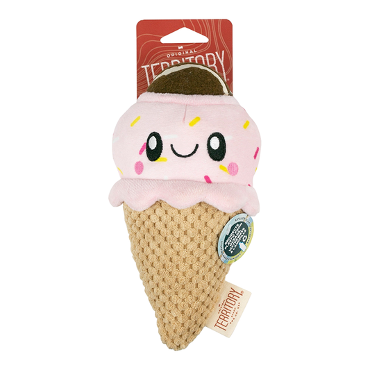 Territory Brand 2 in 1 Ice Cream with Ball Dog Toy