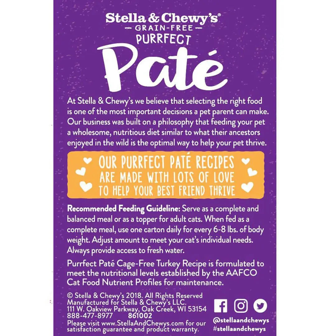 Stella and Chewy's Cage-Free Turkey Morsels Paté 5.5oz