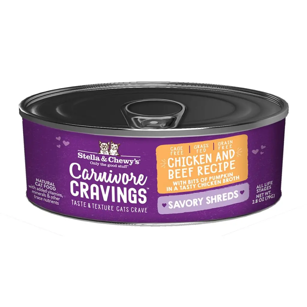 Stella and Chewy's Carnivore Cravings Savory Shreds Chicken & Beef Recipe