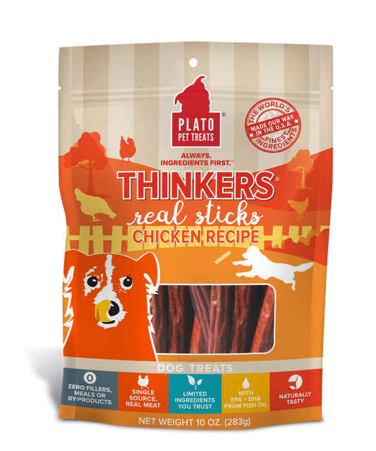 Plato Thinkers Chicken Dog Treats