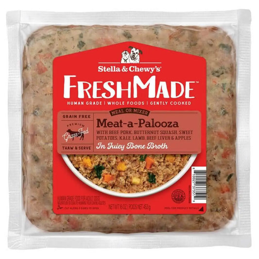 Stella and Chewy's FreshMade Meat-a-Palooza Gently Cooked Dog Food 16 oz